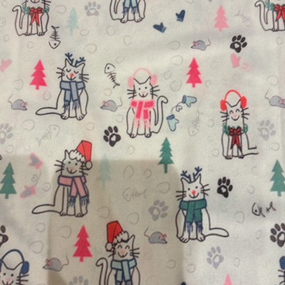 Christmas Cat Scrub Top - Picture 4 of 4